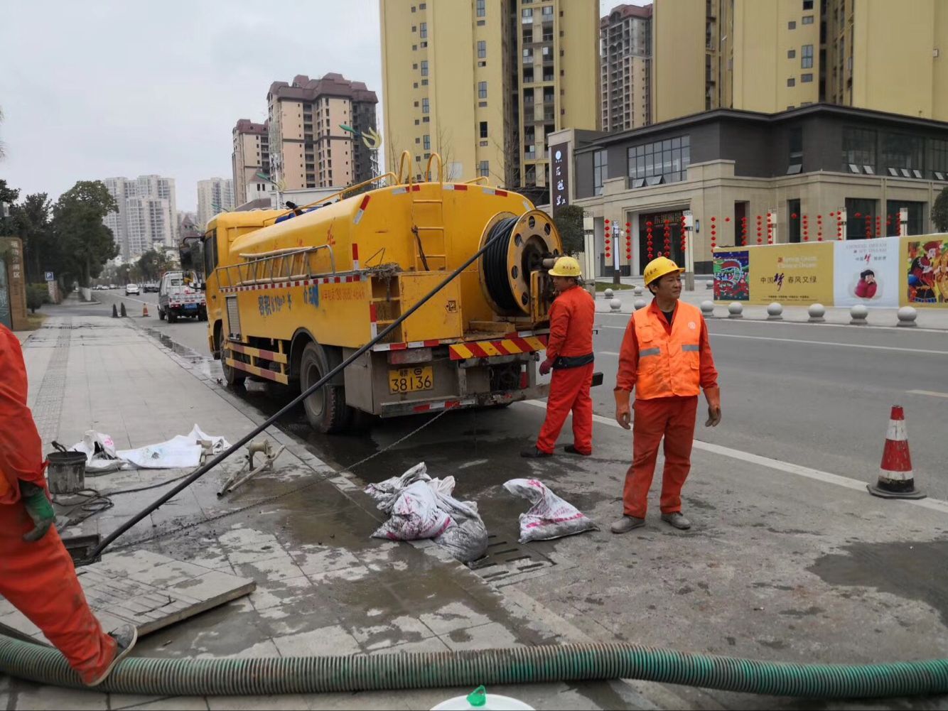 安源排污管道清淤-管道清洗